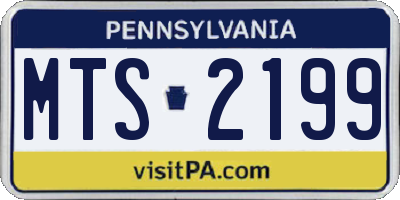 PA license plate MTS2199