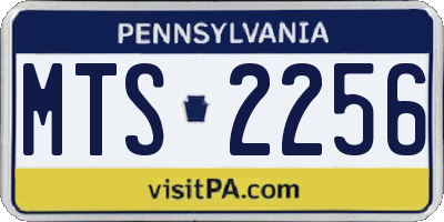 PA license plate MTS2256