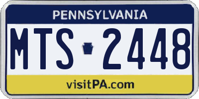 PA license plate MTS2448