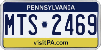 PA license plate MTS2469