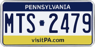 PA license plate MTS2479