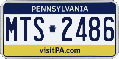 PA license plate MTS2486