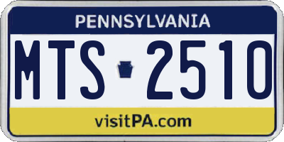 PA license plate MTS2510