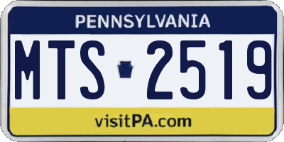 PA license plate MTS2519