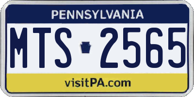 PA license plate MTS2565