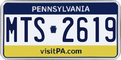 PA license plate MTS2619