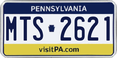 PA license plate MTS2621