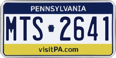 PA license plate MTS2641