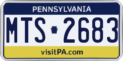 PA license plate MTS2683