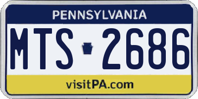 PA license plate MTS2686