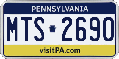 PA license plate MTS2690