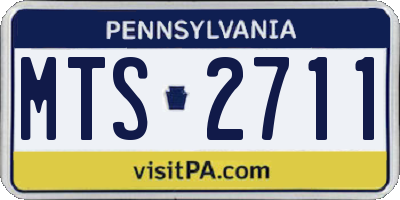 PA license plate MTS2711