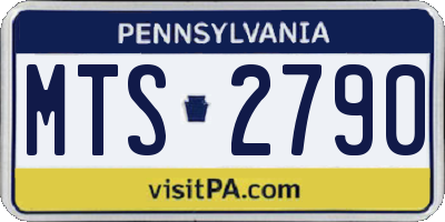 PA license plate MTS2790