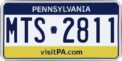 PA license plate MTS2811