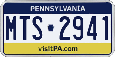 PA license plate MTS2941