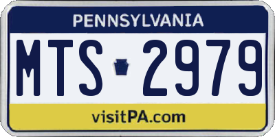 PA license plate MTS2979