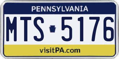PA license plate MTS5176
