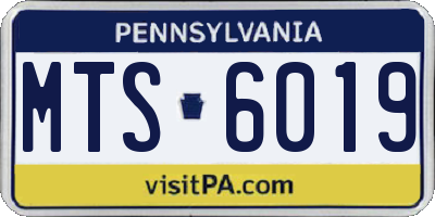 PA license plate MTS6019