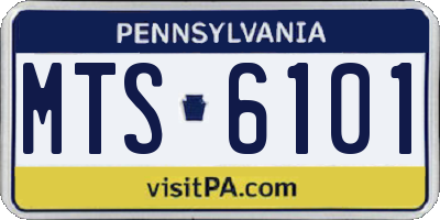 PA license plate MTS6101