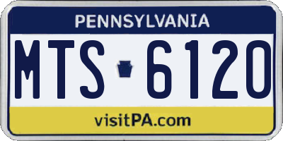 PA license plate MTS6120