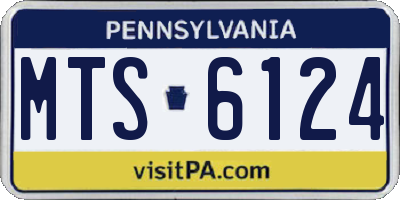 PA license plate MTS6124