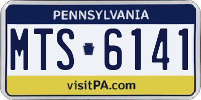 PA license plate MTS6141