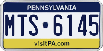 PA license plate MTS6145
