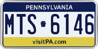 PA license plate MTS6146