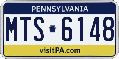 PA license plate MTS6148
