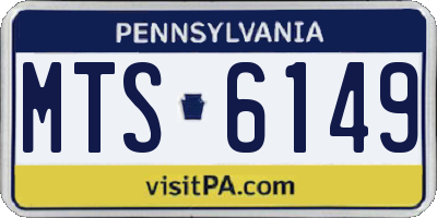 PA license plate MTS6149