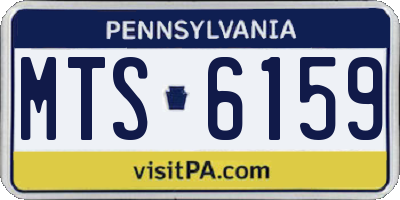 PA license plate MTS6159