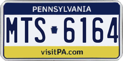 PA license plate MTS6164
