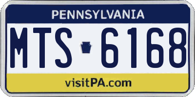 PA license plate MTS6168