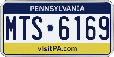 PA license plate MTS6169