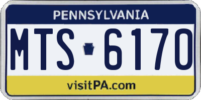 PA license plate MTS6170