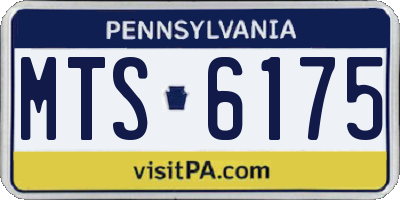 PA license plate MTS6175