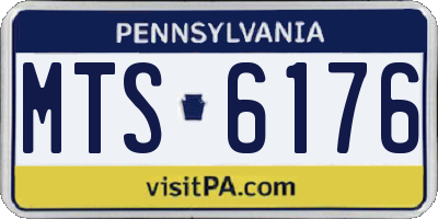 PA license plate MTS6176
