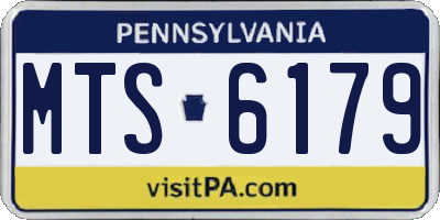 PA license plate MTS6179
