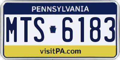 PA license plate MTS6183