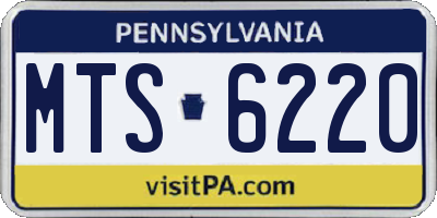 PA license plate MTS6220
