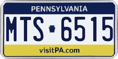 PA license plate MTS6515