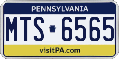 PA license plate MTS6565