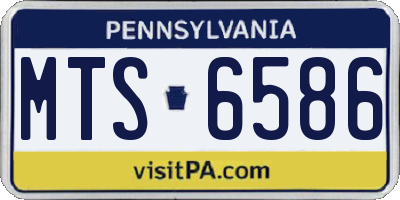 PA license plate MTS6586