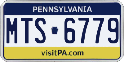 PA license plate MTS6779
