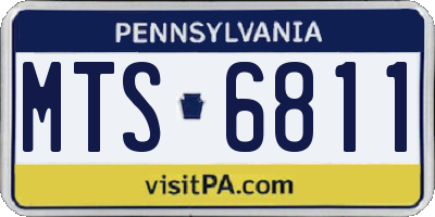 PA license plate MTS6811