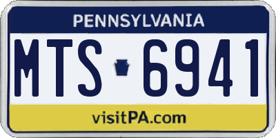PA license plate MTS6941