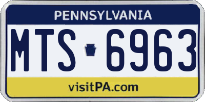PA license plate MTS6963