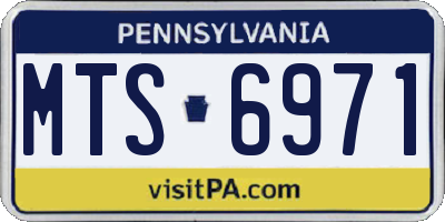 PA license plate MTS6971