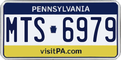PA license plate MTS6979