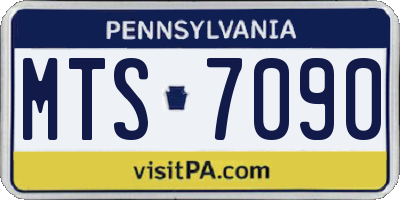 PA license plate MTS7090